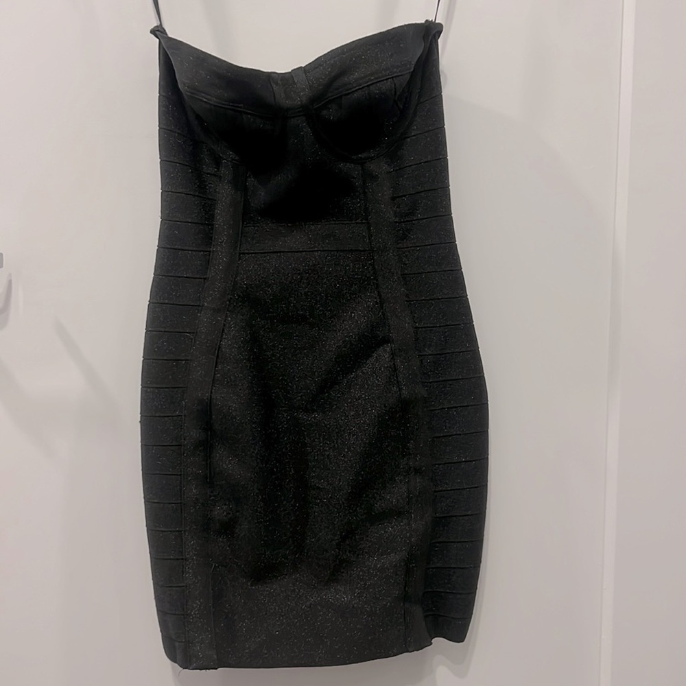 Windsor/LBD/ Little Black Dress/ Bando Pattern/ hoco/ New / S / sparkly